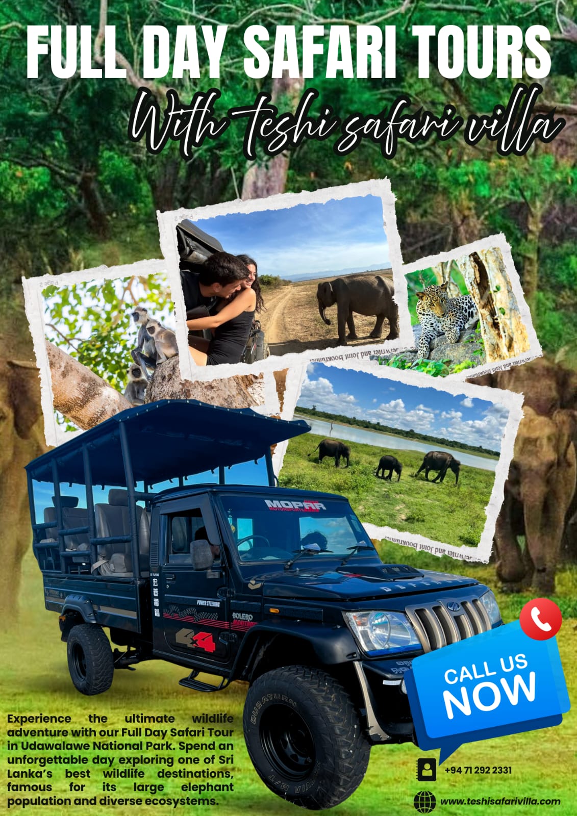 Full day safari in Udawalawe National Park