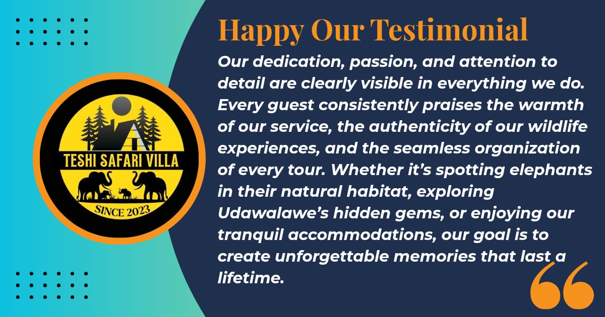 Safari villa guest memories